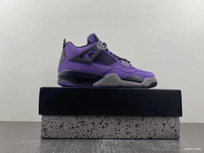 Cheap Suede Jordan Travis Air x Purple Scott 4 0714